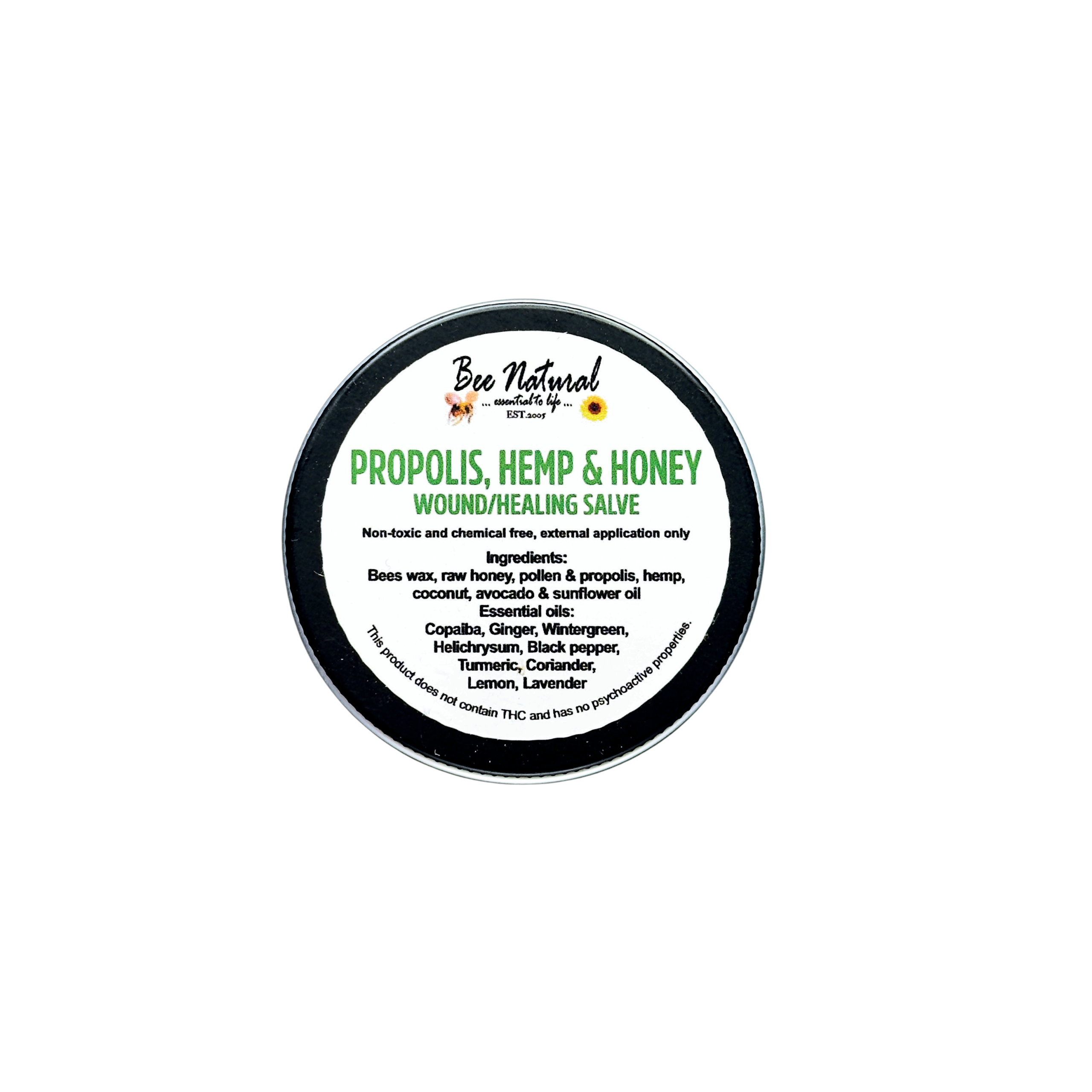 Bee Natural Propolis Hemp and Honey Healing Salve