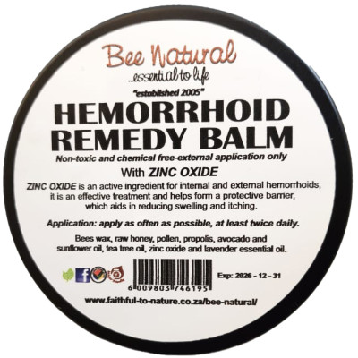 Bee Natural Hemorrhoid Balm