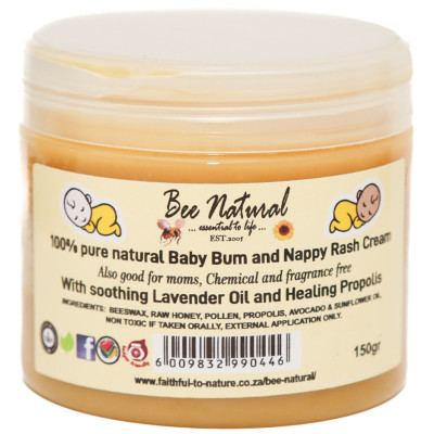 Bee Natural Nappy Rash Cream front label
